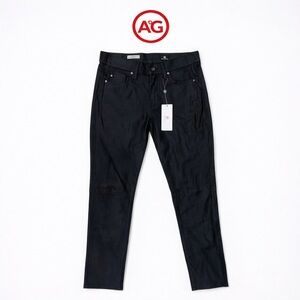 👖 AG Adriano Goldschmied “The Beau” Coated Jeans | Slouchy Skinny | 27
